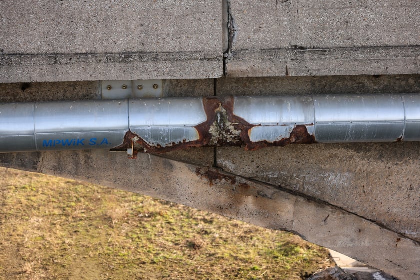 Stare mosty Chrobrego we Wrocławiu w styczniu 2025 roku