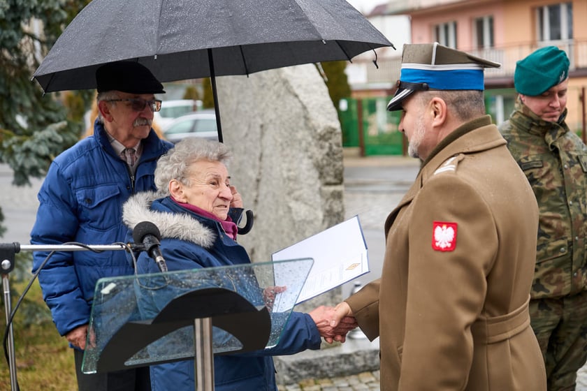 Uroczystości upamiętniające ofiary marszu śmierci. Wrocław, Leśnica, 23.01.2025