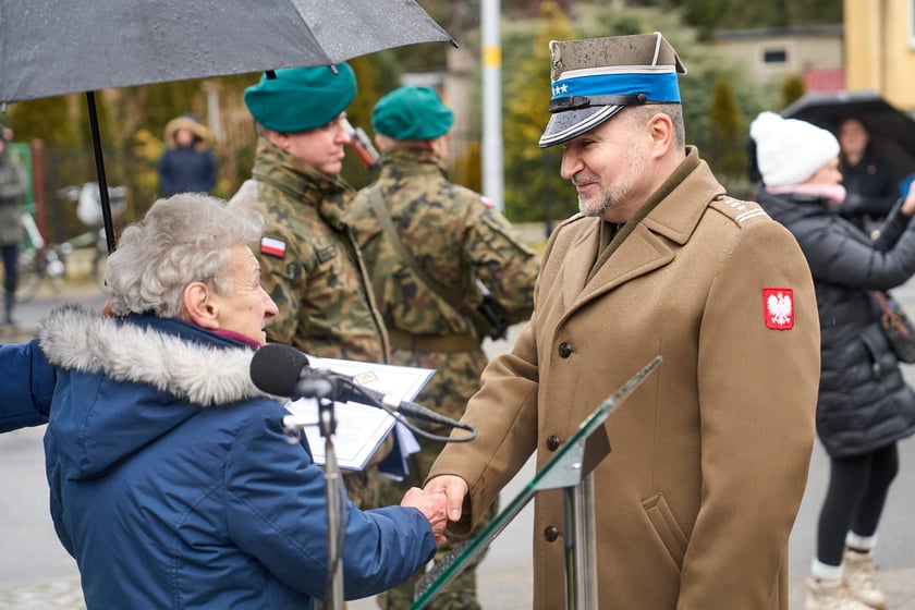Uroczystości upamiętniające ofiary marszu śmierci. Wrocław, Leśnica, 23.01.2025