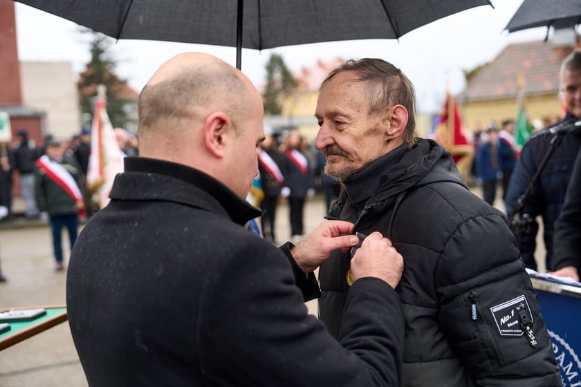 Uroczystości upamiętniające ofiary marszu śmierci. Wrocław, Leśnica, 23.01.2025
