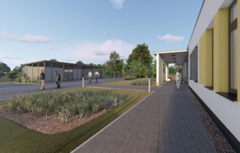 Wizualizacja ośrodka dla osób w kryzysie bezdomności przy ul. Popielskiego 8