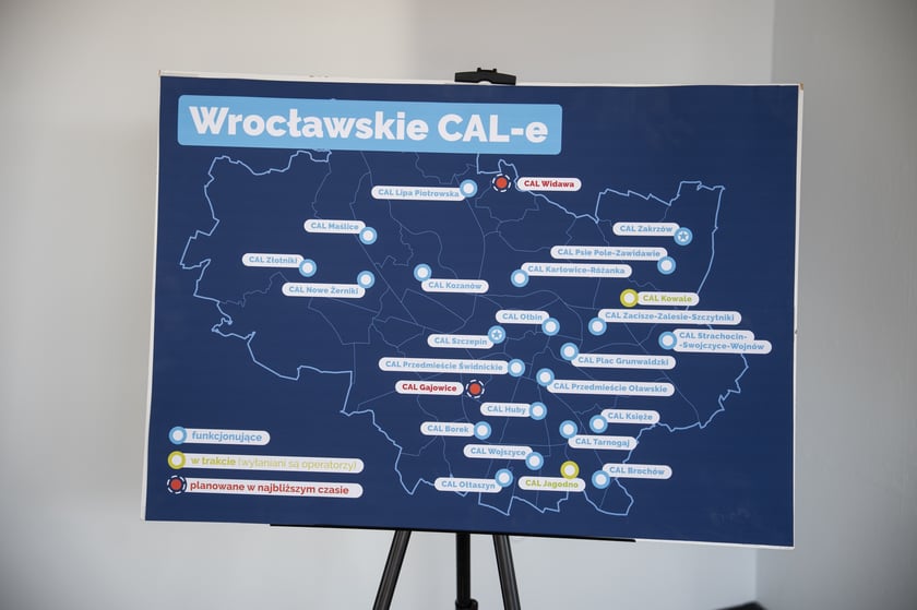 Mapka CAL-i we Wrocławiu
