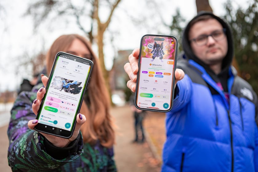 Gra Pokemon Go Tour Park w parku Słowackiego we Wrocławiu (1 marca 2025)