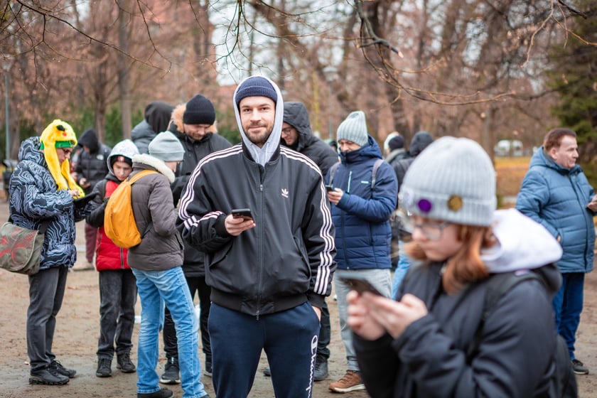 Gra Pokemon Go Tour Park w parku Słowackiego we Wrocławiu (1 marca 2025)