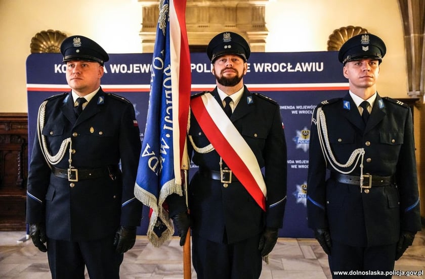 Ślubowanie policjantów w Ratuszu we Wrocławiu