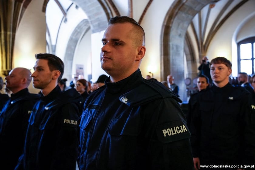 Ślubowanie policjantów w Ratuszu we Wrocławiu
