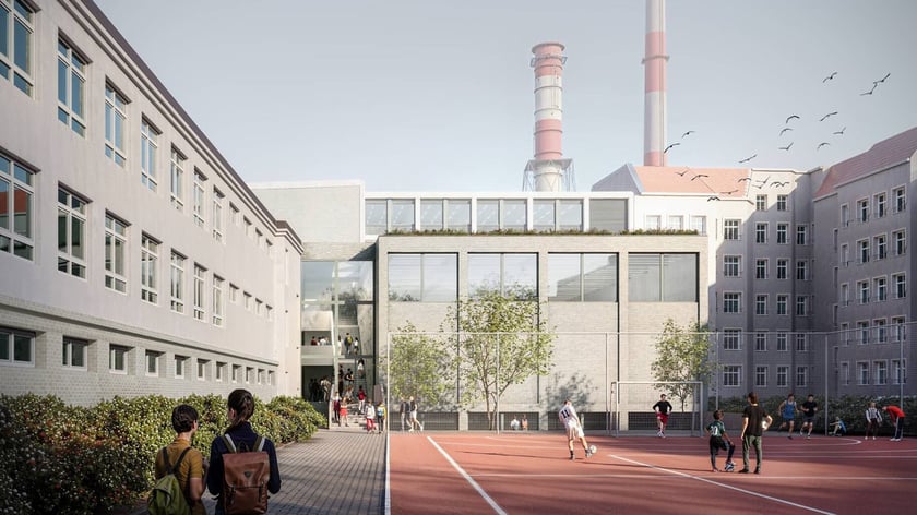 Rozbudowa III LO - wizualizacja