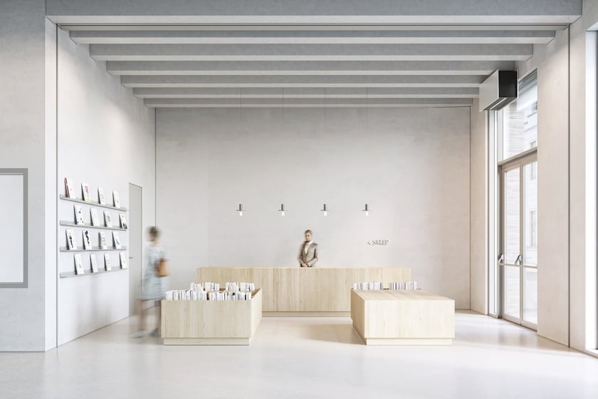 Wizualizacja nowego Muzeum Książąt Lubomirskich - wnętrza