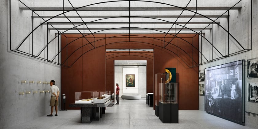 Wizualizacja nowego Muzeum Książąt Lubomirskich - wnętrza