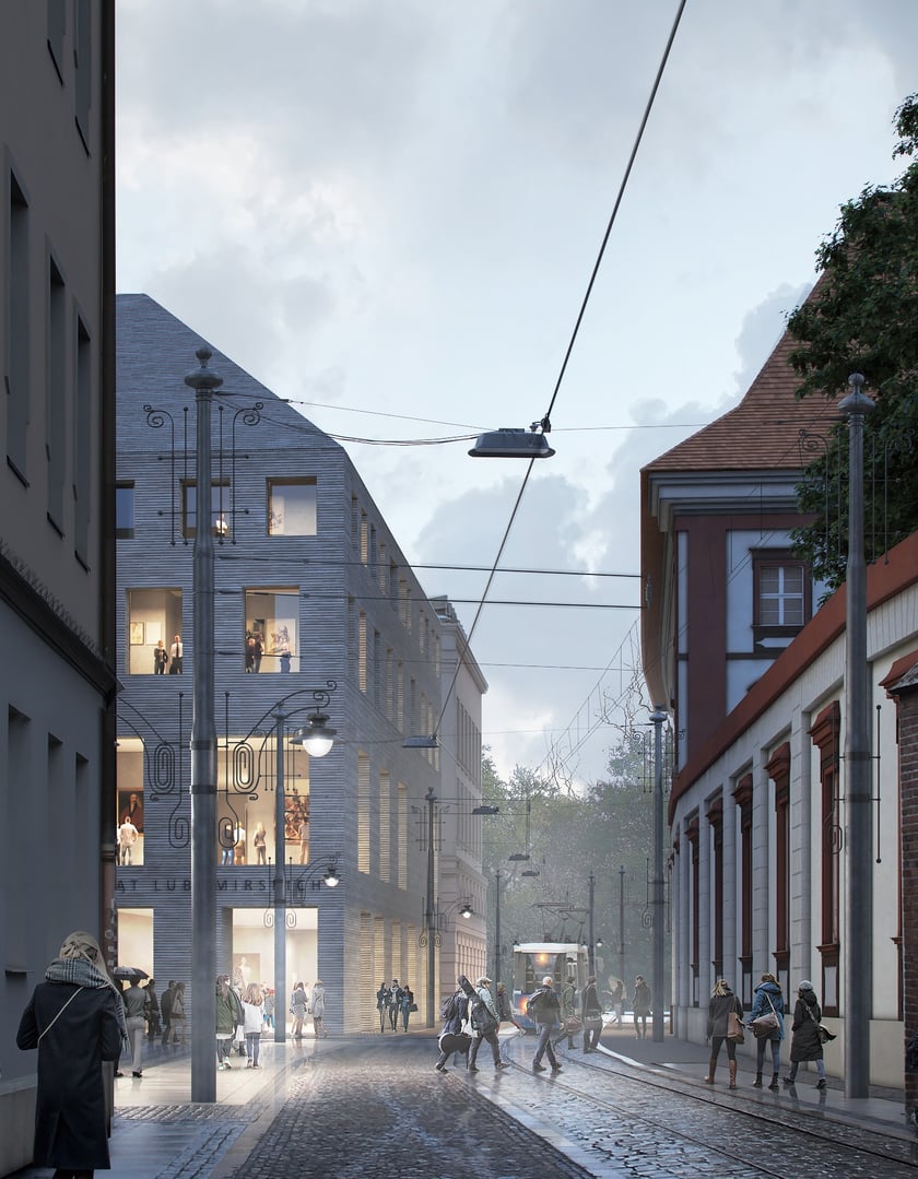 Wizualizacja nowego Muzeum Książąt Lubomirskich przy ul. Szewskiej