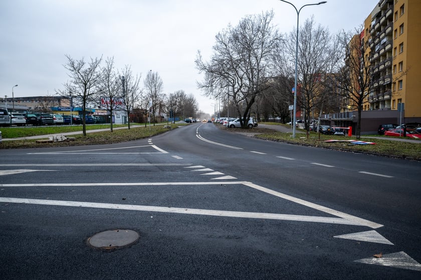 Ulica Balonowa po remoncie (grudzień 2024)