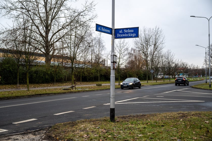 Ulica Balonowa po remoncie (grudzień 2024)