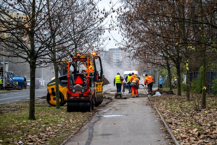Ulica Balonowa po remoncie (grudzień 2024)
