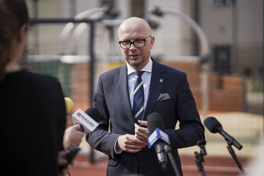 Wiceprezydent Wrocławia Jakub Mazur. &ndash; To nie tylko symbol ale też realny znak, ze razem potrafimy działać i razem inicjujemy projekty.