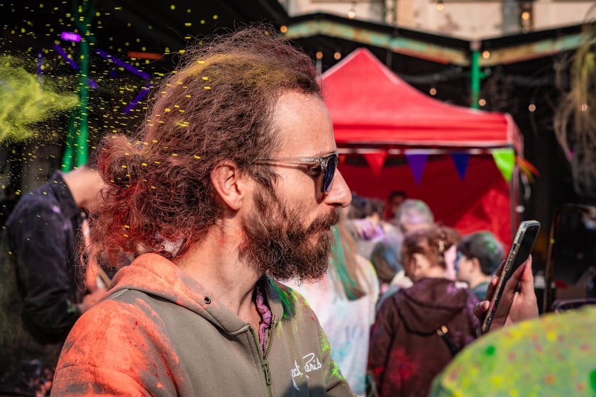 Świetna zabawa w sobotę 29 marca na Świebodzkim - Wroclaw Holi Celebration 2025, czyli Festiwalu Kolorów