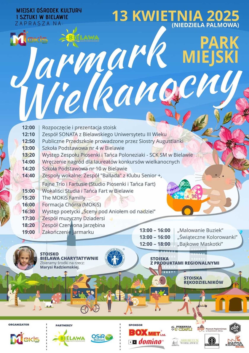 Program jarmarku wielkanocnego w Bielawie