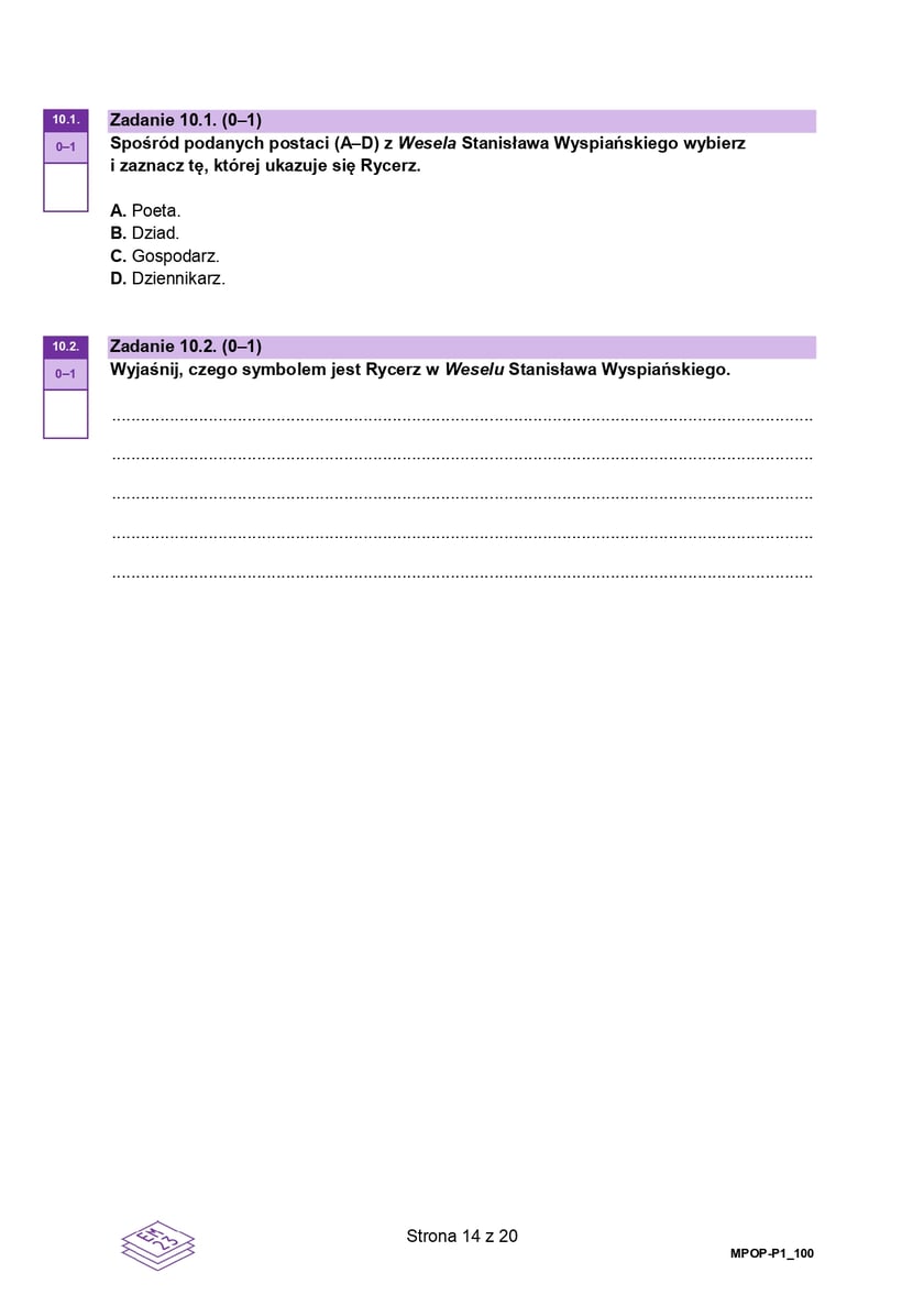 Matura 2025. Język polski, poziom podstawowy - arkusz 1 (testy)
