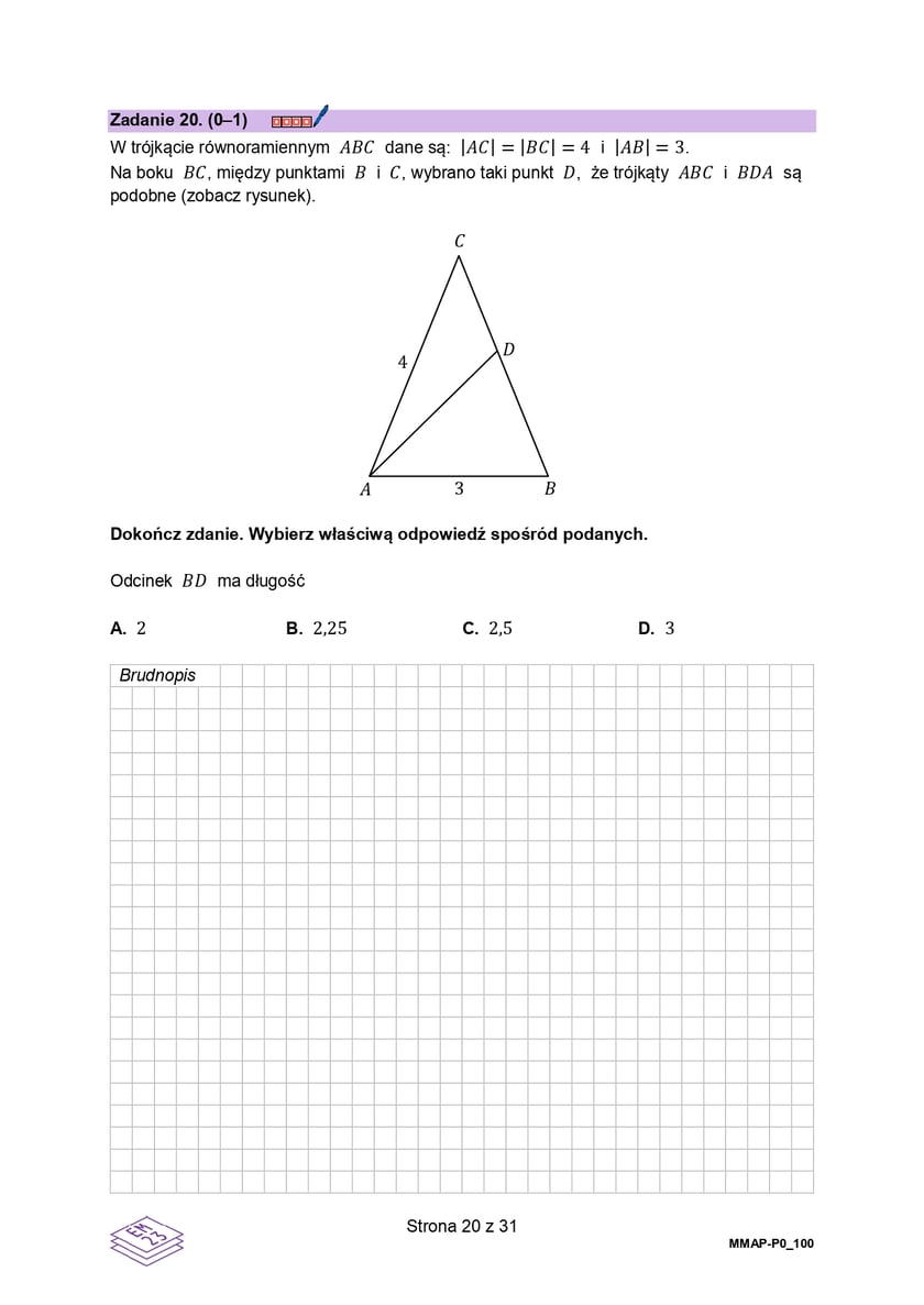 Matura 2025. Matematyka poziom podstawowy
