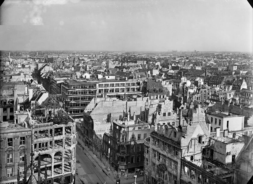 Panorama Starego Miasta, widok z wieży Ratusza