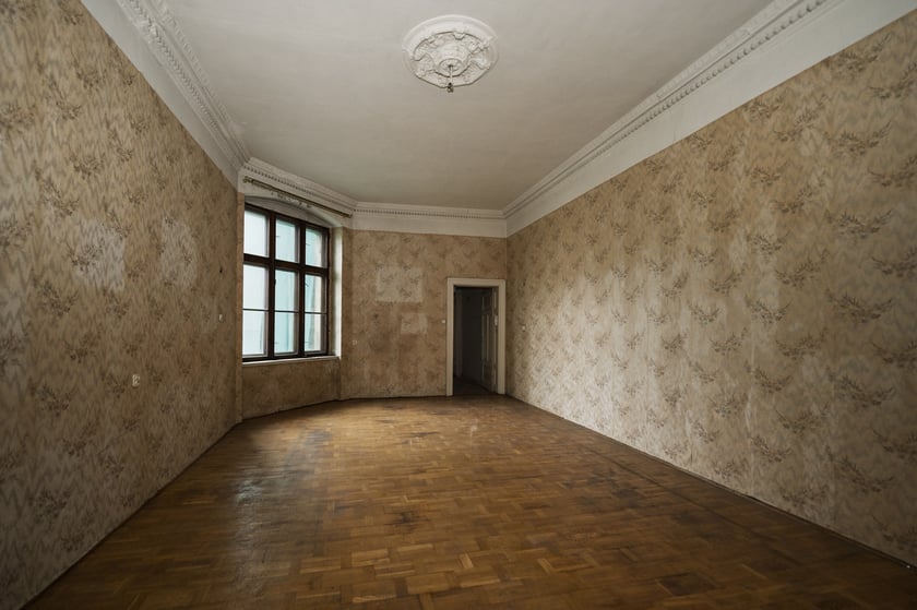 Wnętrza kamienic 1, 1a i 1b na Dworcowej we Wrocławiu