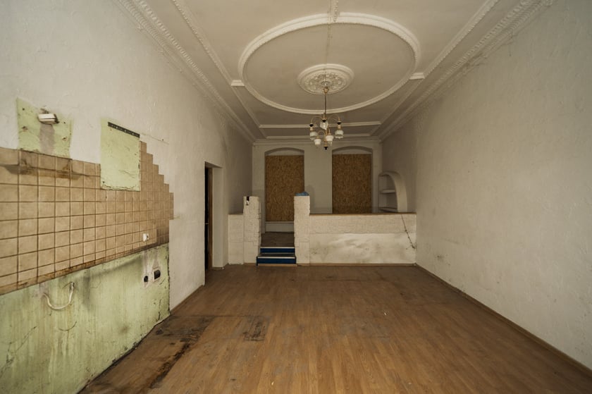 Wnętrza kamienic 1, 1a i 1b na Dworcowej we Wrocławiu