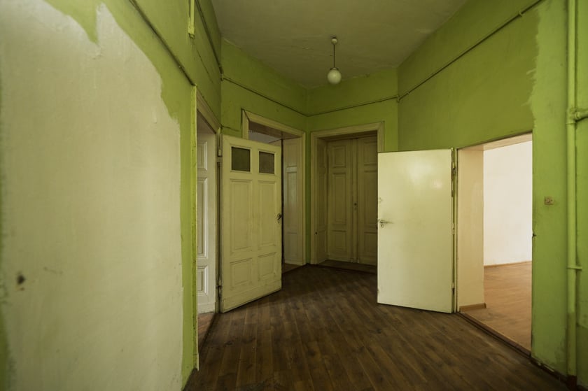 Wnętrza kamienic 1, 1a i 1b na Dworcowej we Wrocławiu