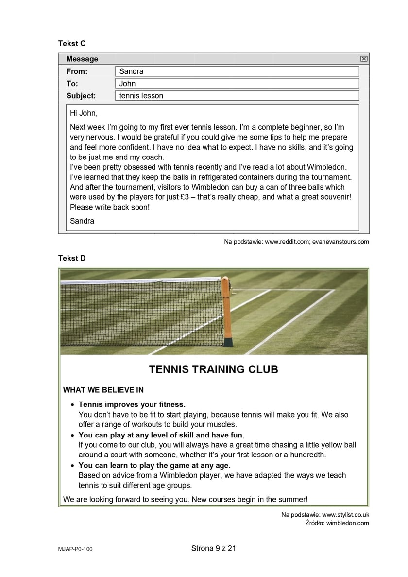 Matura 2025 - język angielski na poziomie podstawowym