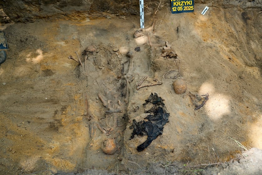 Prace archeologiczne specjalistów z Pracowni POMOST na cmenatrzu na Krzykach