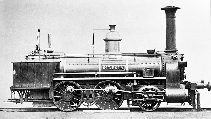 Lokomotywa typu "Silesia" z XIX wieku