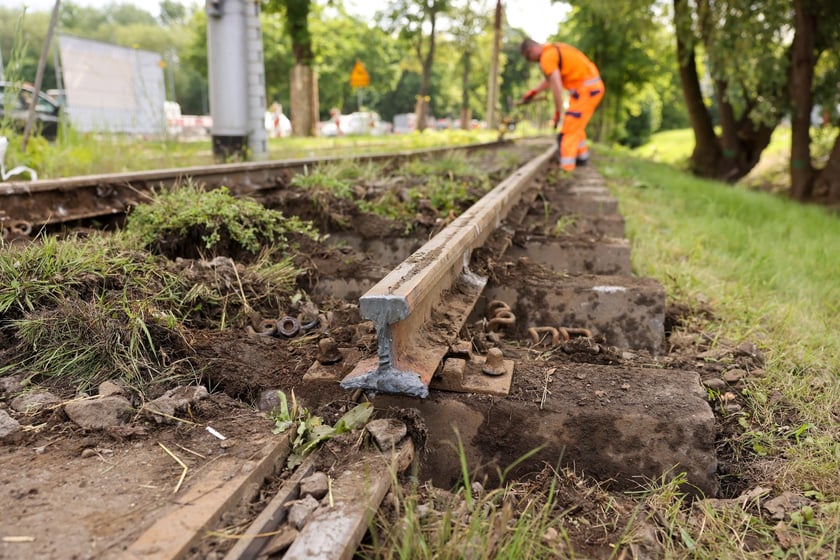 Remont torowiska przy ul. Kosmonautów