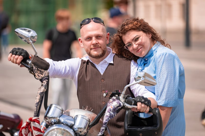 Distinguished Gentleman's Ride - stylowe i klasyczne motocykle przejechały przez Wrocław - 1 czerwca 2025 r.