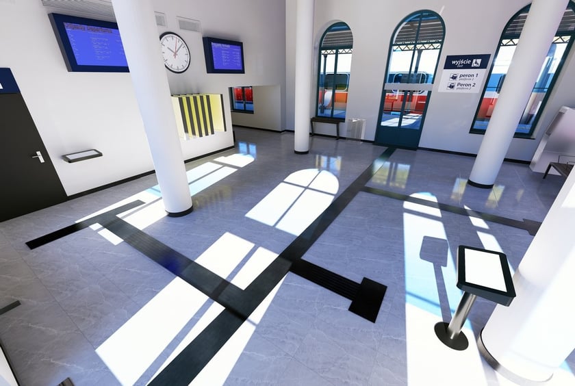 Dworzec kolejowy w Oławie. Wizualizacja.