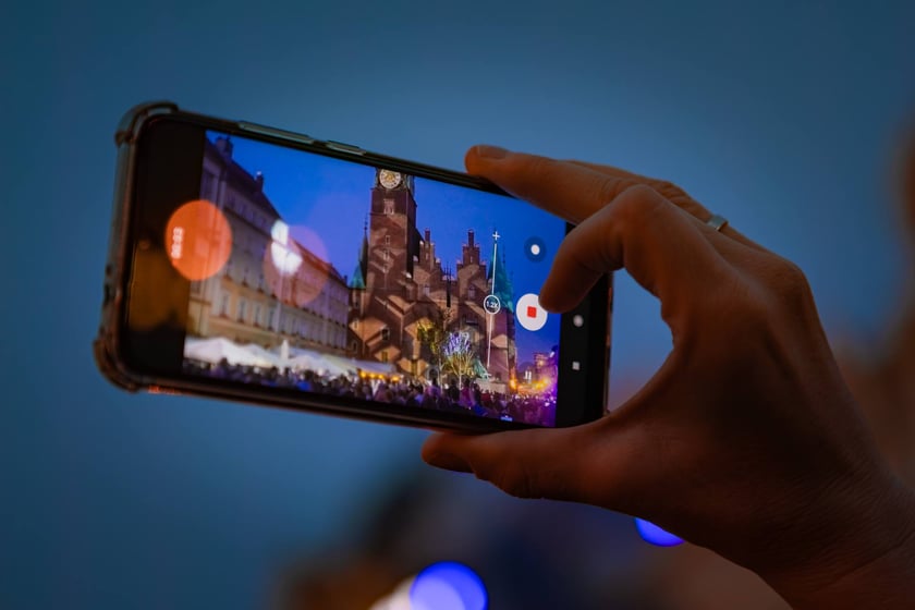 Iluminacje i wideomapping w Rynku