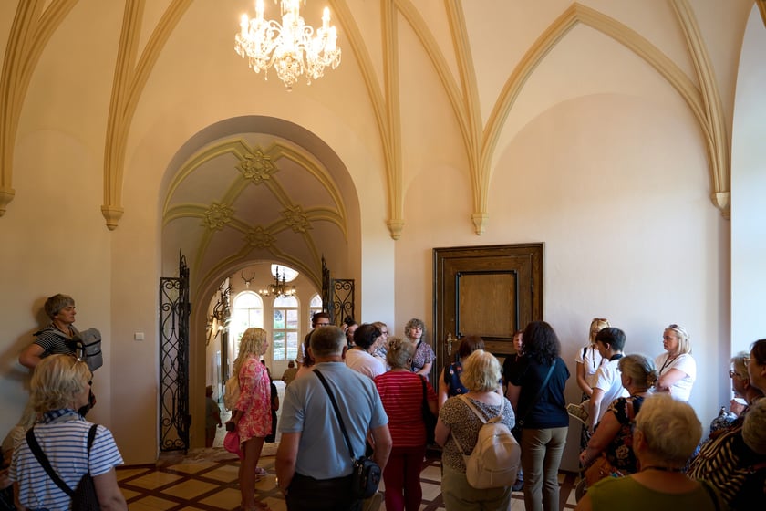 Wrocławianie zwiedzali Zamek Książ z kartą Nasz Wrocław