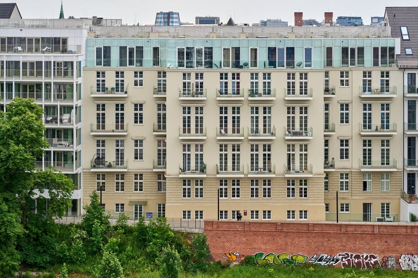 Panorama Wrocławia z Krupa Gallery znajdującej się na 8. piętrze budynku przy Księcia Witolda