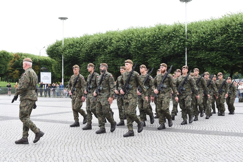 Przysięga żołnierzy 16. Dolnośląskiej Brygady Obrony Terytorialnej