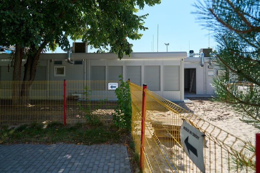 Rozbudowa modułowego przedszkola Logicus na Księżu Małym, sierpień 2025