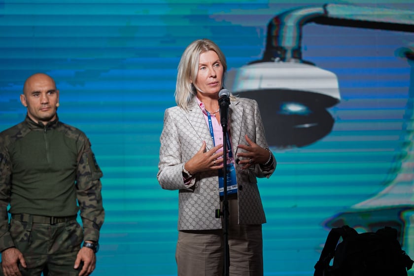 Prezentacja programu Bezpieczny Wrocław podczas 34. Forum Ekonomicznego w Karpaczu - prezydent Renata Granowska