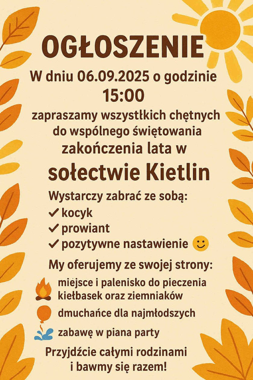 Program wydarzenia