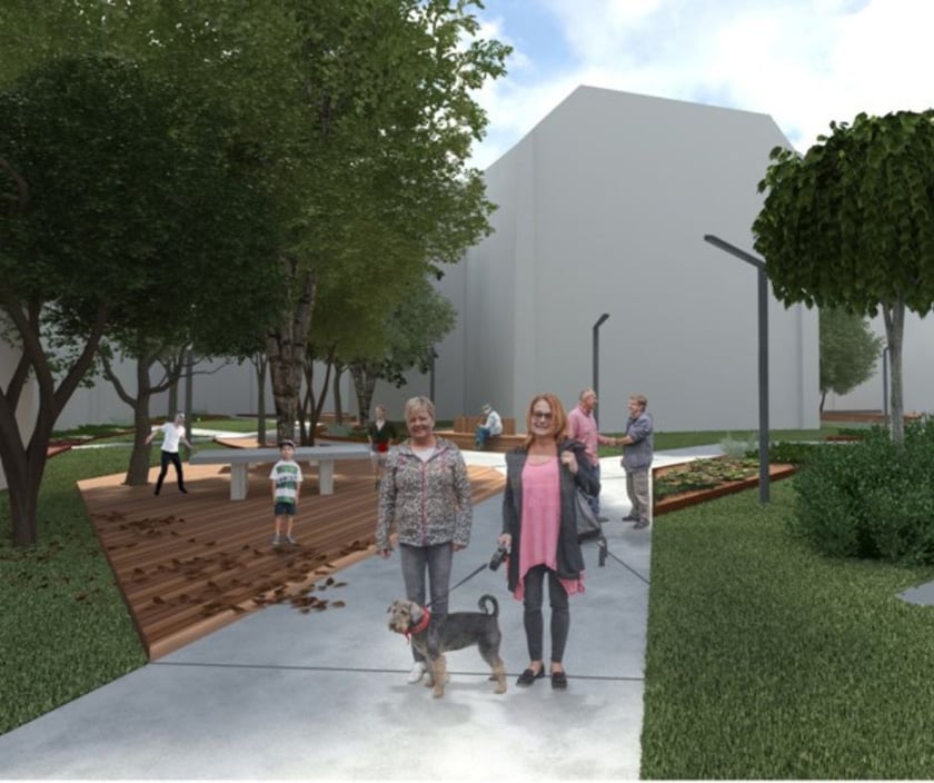 Podw&oacute;rko Wszystkich Mieszkańc&oacute;w (wizualizacja)