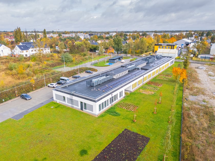 Ośrodek przy Popielskiego - widok z lotu ptaka