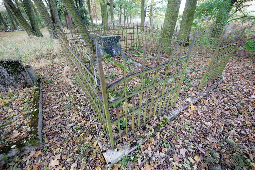 Cmentarz ewangelicki w Grabownicy - w środku pola, w niewielkim zagajniku