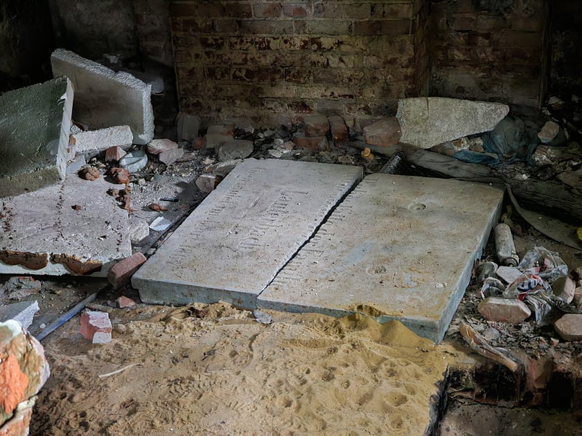 Grobowiec Lauterbach&oacute;w w Wilczynie - wnętrze