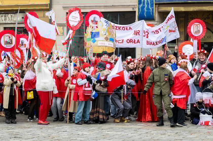 Finał Radosnej Parady Niepodległości w Rynku
