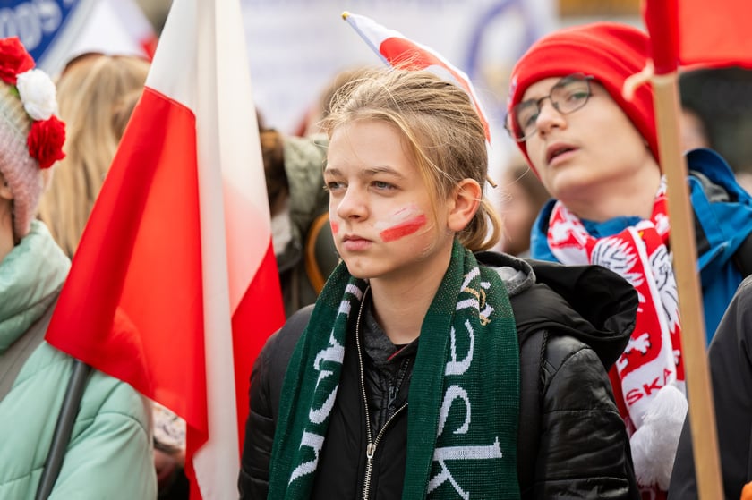 Finał Radosnej Parady Niepodległości w Rynku