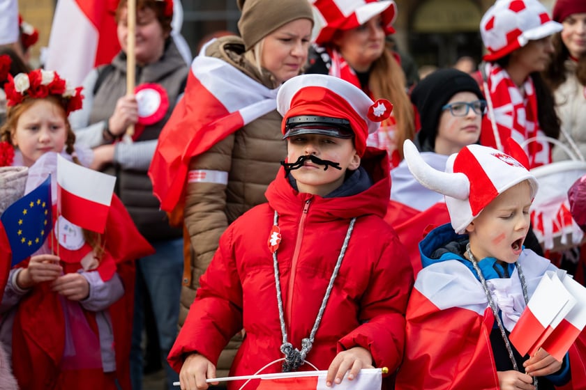 Finał Radosnej Parady Niepodległości w Rynku