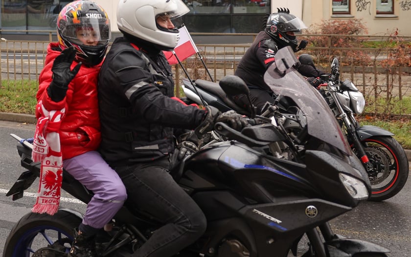 Kawalkada motocykli z okazji Święta Niepodległości we Wrocławiu, 11 listopada 2025