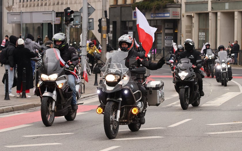 Kawalkada motocykli z okazji Święta Niepodległości we Wrocławiu, 11 listopada 2025