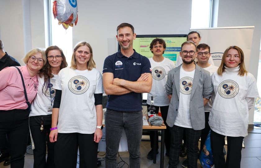 Spotkanie z polskim astronautą dr Sławoszem Uznańskim-Wiśniewskim na Uniwersytecie medycznym we Wrocławiu, 12 listopada 2025