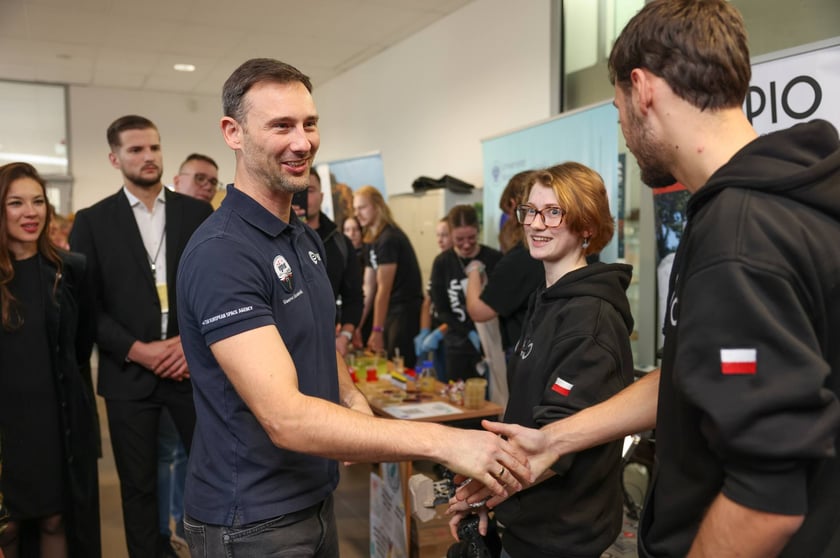 Spotkanie z polskim astronautą dr Sławoszem Uznańskim-Wiśniewskim na Uniwersytecie medycznym we Wrocławiu, 12 listopada 2025